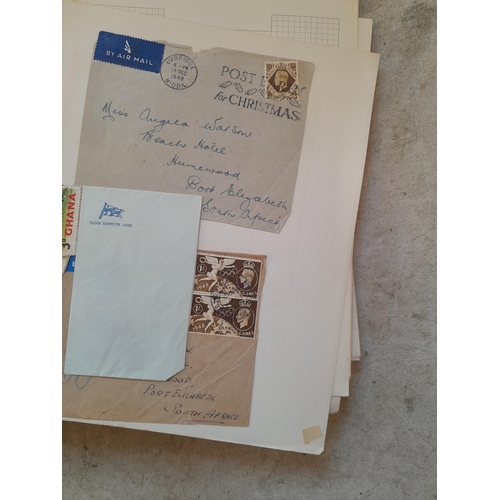 251 - Stamps : a world collection on pages, note stamps stuck down, GB surface printed all stuck down, 4 d... 