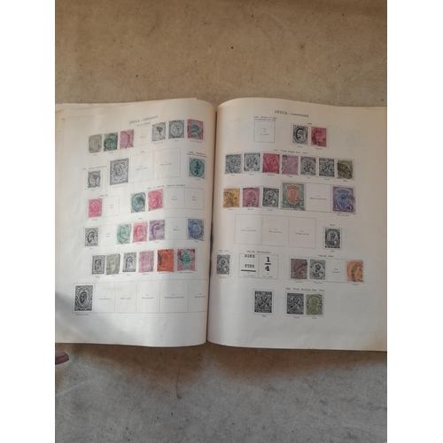 250 - A sparsely filled Ideal Commonwealth Album. an interesting album with earlier stamps sadly let down ... 