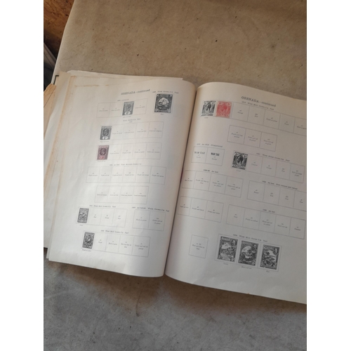 250 - A sparsely filled Ideal Commonwealth Album. an interesting album with earlier stamps sadly let down ... 