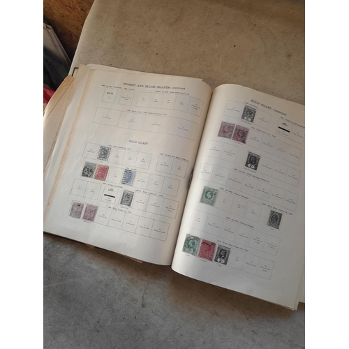 250 - A sparsely filled Ideal Commonwealth Album. an interesting album with earlier stamps sadly let down ... 