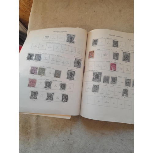 250 - A sparsely filled Ideal Commonwealth Album. an interesting album with earlier stamps sadly let down ... 