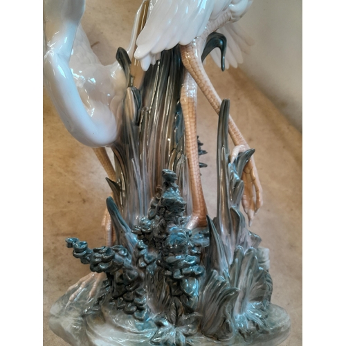 257 - Rare and retired Lladro figure in good order, Courting Egrets
