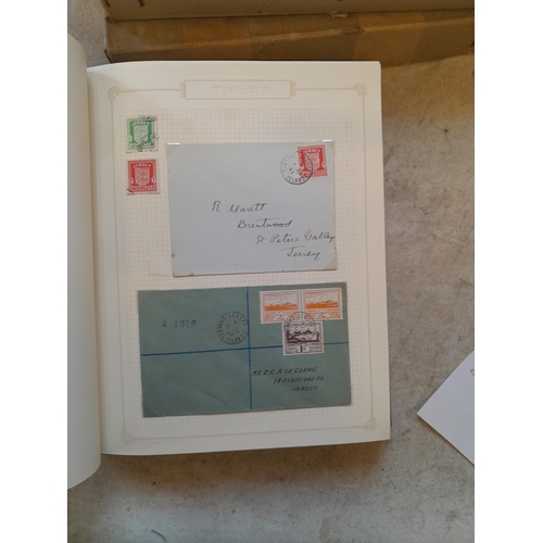 260 - Stamps of Channel Islands, noted 1940s covers from World War II and local postal stamps