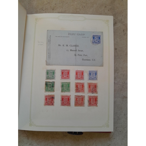 261 - Stamps of Guernsey noted 1941 cover 2 d orange bisected,  a nice clean land well presented lot