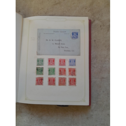 261 - Stamps of Guernsey noted 1941 cover 2 d orange bisected,  a nice clean land well presented lot