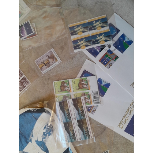 264 - Stamps of New Zealand mint packeted by type with paper ephemera including key date newspapers