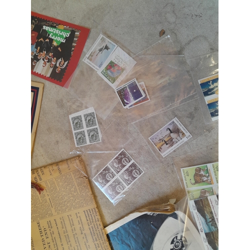264 - Stamps of New Zealand mint packeted by type with paper ephemera including key date newspapers