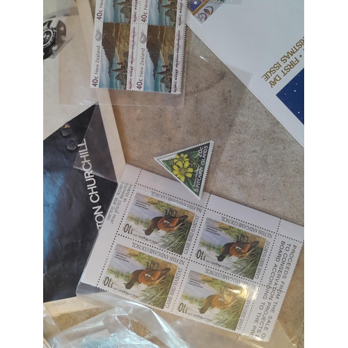 264 - Stamps of New Zealand mint packeted by type with paper ephemera including key date newspapers