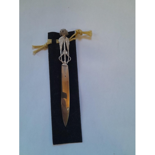 268 - Silver letter opener 925 foreign 22 g