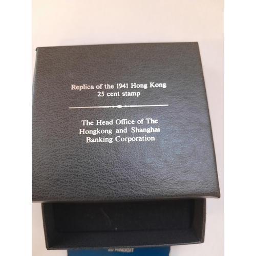 270 - Commemorative coin : Franklin Mint 500 silver Malaysia Duit Syiling Perak 20 Rinnit & Replica of 194... 