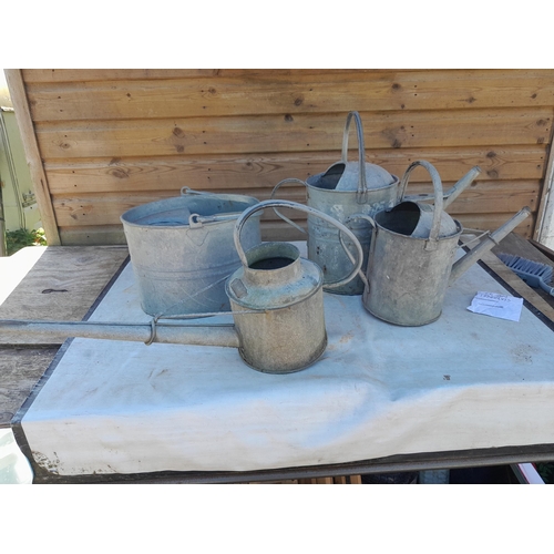 287 - Assorted garden watering cans