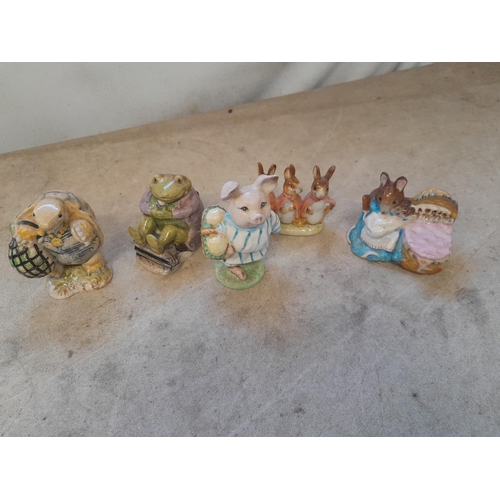 298 - 5 x Beswick Beatrix Potter pottery characters all in good order all brown backstamp