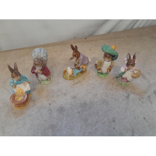299 - 5 x Beswick Beatrix Potter pottery characters all in good order all brown backstamp