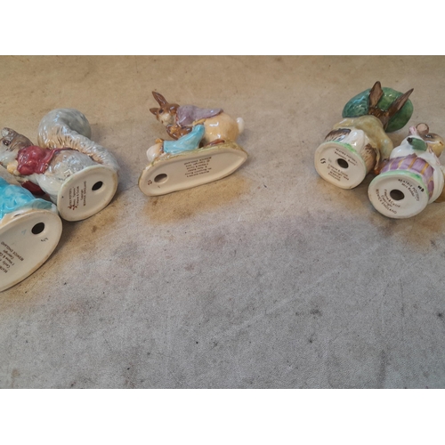 299 - 5 x Beswick Beatrix Potter pottery characters all in good order all brown backstamp