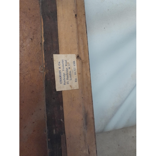 310 - Interesting 19th century  Continental school, Mythical Birds and Flowers  oil on canvas and later ba... 