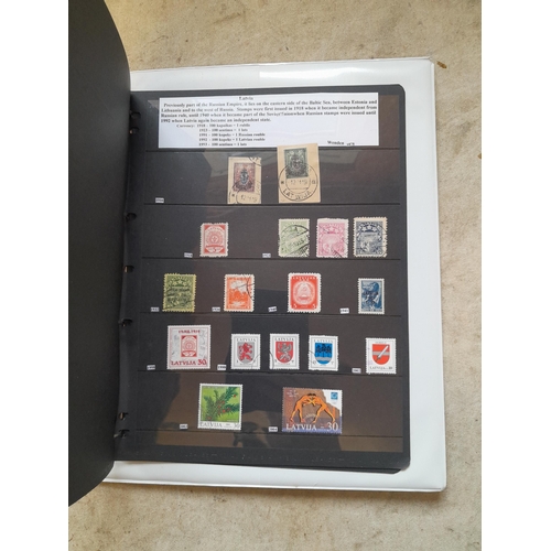182 - Stamps of Scandinavia : Denmark, Norway Sweden on Hagner stock sheets, Estonia, Latvia and Lithuania... 