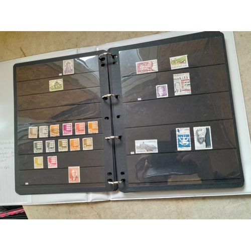 182 - Stamps of Scandinavia : Denmark, Norway Sweden on Hagner stock sheets, Estonia, Latvia and Lithuania... 
