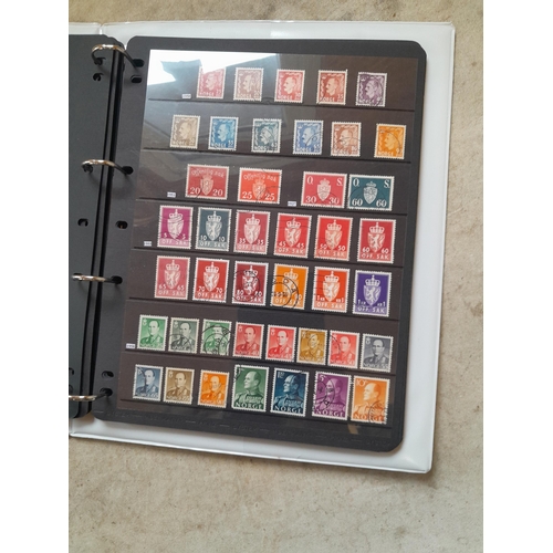 182 - Stamps of Scandinavia : Denmark, Norway Sweden on Hagner stock sheets, Estonia, Latvia and Lithuania... 