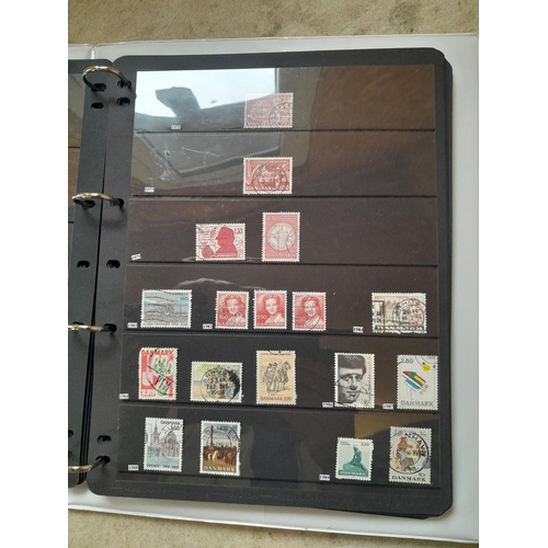 182 - Stamps of Scandinavia : Denmark, Norway Sweden on Hagner stock sheets, Estonia, Latvia and Lithuania... 