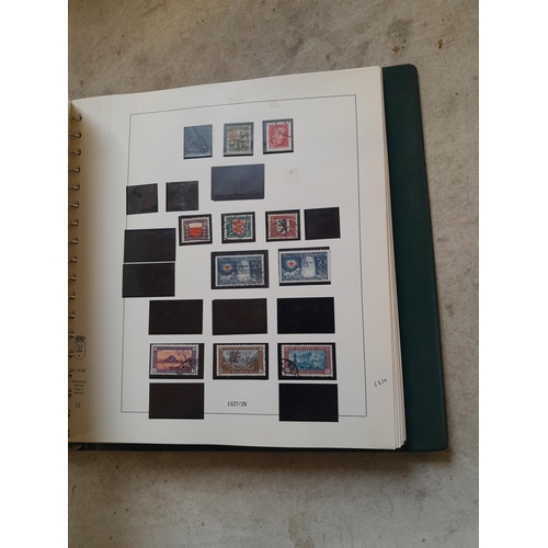 183 - Stamps of Switzerland  in a Linder album remaindered but some better stamps still present