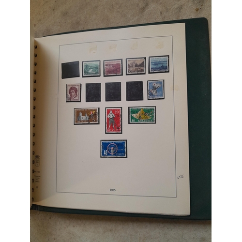 183 - Stamps of Switzerland  in a Linder album remaindered but some better stamps still present
