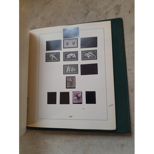 183 - Stamps of Switzerland  in a Linder album remaindered but some better stamps still present