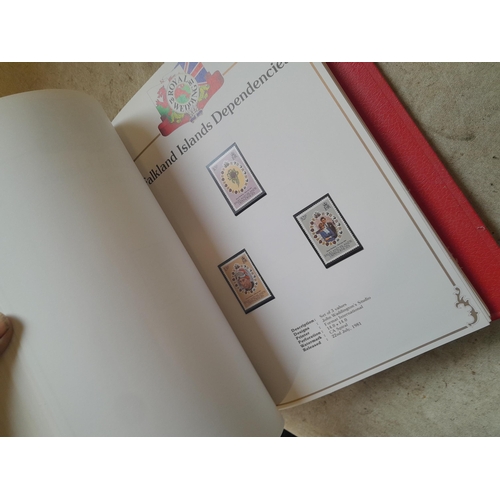 212 - Stamps : 2 volume partially filled Royal Wedding 1981 collection, approx 500 pages on SG printed pag... 