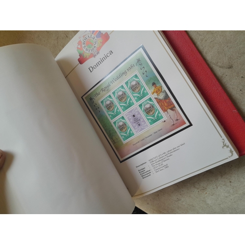 212 - Stamps : 2 volume partially filled Royal Wedding 1981 collection, approx 500 pages on SG printed pag... 