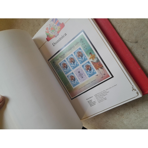 212 - Stamps : 2 volume partially filled Royal Wedding 1981 collection, approx 500 pages on SG printed pag... 