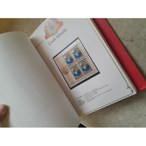 212 - Stamps : 2 volume partially filled Royal Wedding 1981 collection, approx 500 pages on SG printed pag... 