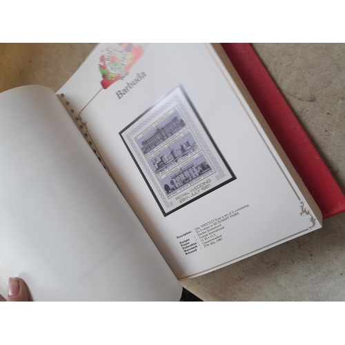 212 - Stamps : 2 volume partially filled Royal Wedding 1981 collection, approx 500 pages on SG printed pag... 