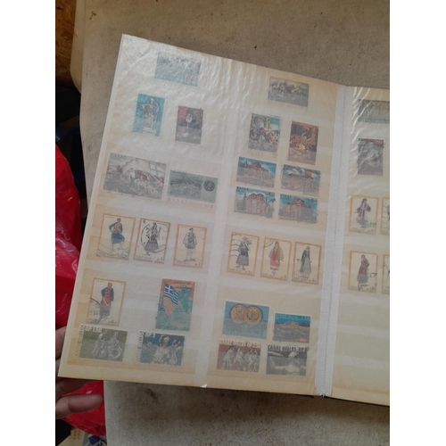 216 - Stamps: World Collection a varied array of Commonwealth and world stamps 32 well filled pages in a L... 