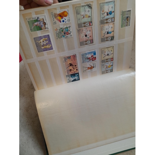216 - Stamps: World Collection a varied array of Commonwealth and world stamps 32 well filled pages in a L... 