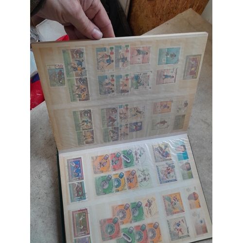 216 - Stamps: World Collection a varied array of Commonwealth and world stamps 32 well filled pages in a L... 