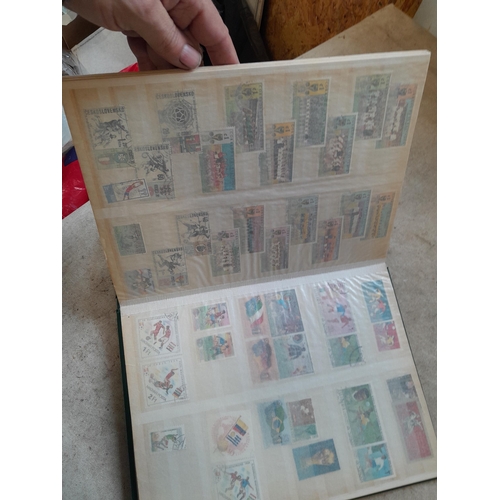 216 - Stamps: World Collection a varied array of Commonwealth and world stamps 32 well filled pages in a L... 
