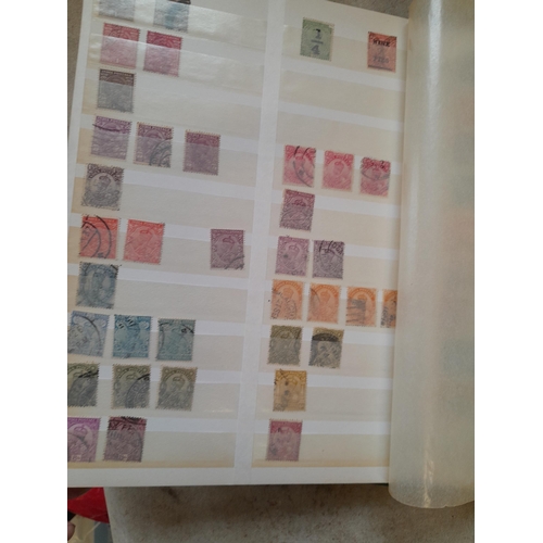 216 - Stamps: World Collection a varied array of Commonwealth and world stamps 32 well filled pages in a L... 