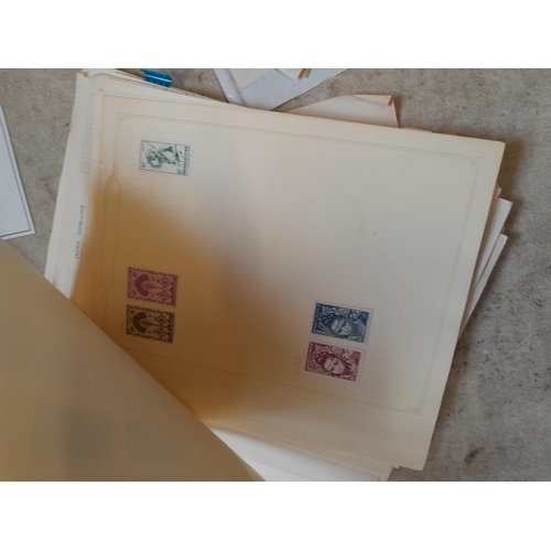 217 - A4 envelope of  stamps of French Colonies, unused and used some loose and some on pages, only a samp... 