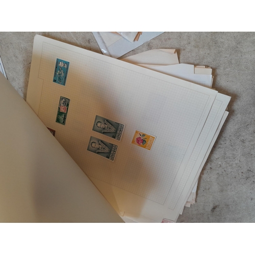 217 - A4 envelope of  stamps of French Colonies, unused and used some loose and some on pages, only a samp... 