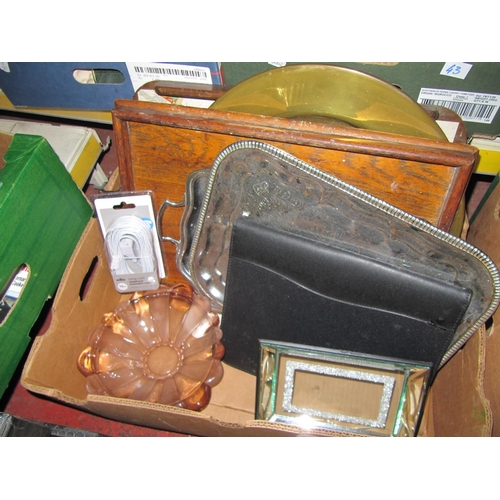 42 - Quantity of Trays, Glass Dish etc.