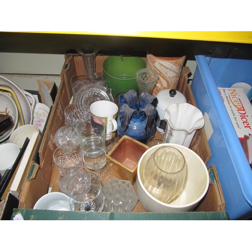 47a - Box of Glassware & Vases.