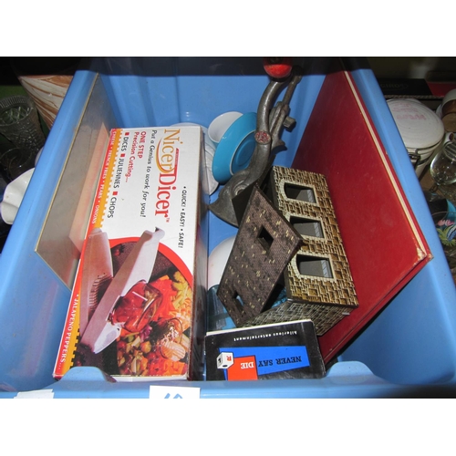 49 - Box to Include Vintage Mincer, 