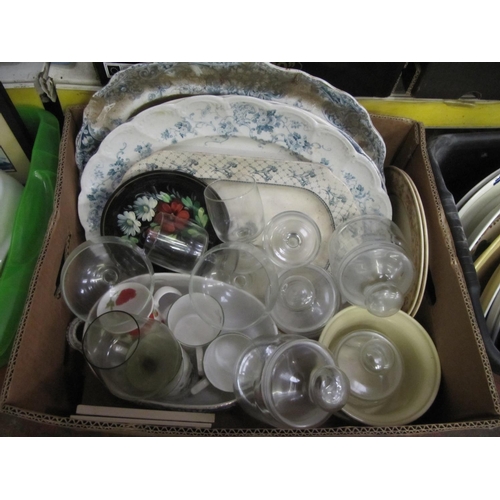 52 - Box to Include Meat Plates & Cups etc.