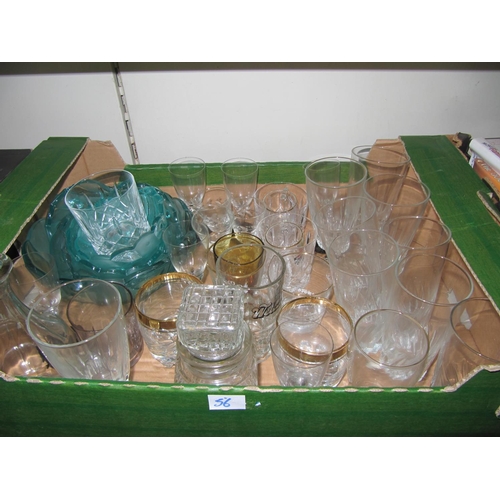 56 - Box of Glass Ware.