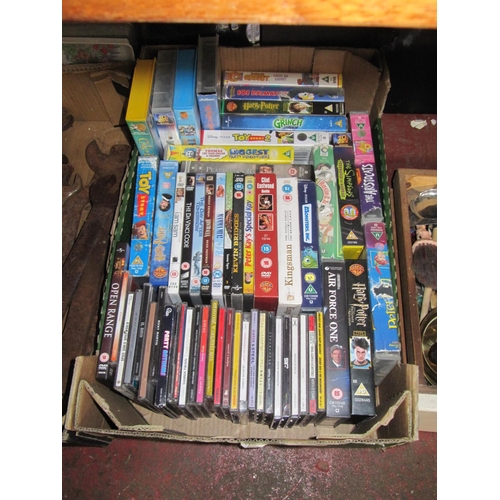 105 - Box of DVD's, CD's & Videos.