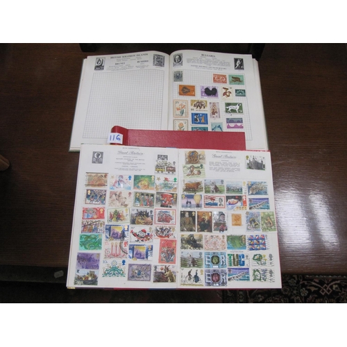 116 - Two Part Stamp Albums & One Book.