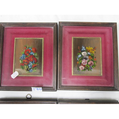 170 - Four Signed Possibly Oil Paintings on Board Pictures in 3d Frames.