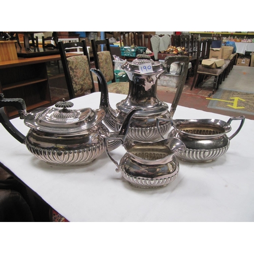 190 - 4 Piece Plated Tea Service.