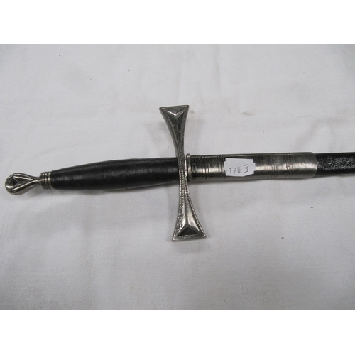 195 - Monks Sword with Scabbard.