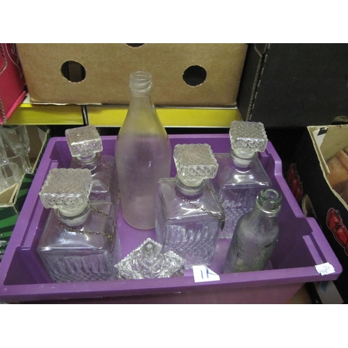 11 - Box to Include Decanters & Bottles etc.