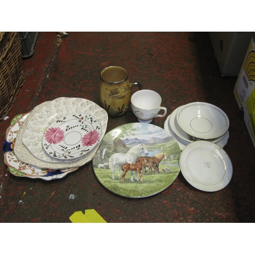 17 - Quantity of Plates & Sylvac Tankard.